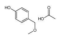 acetic acid,4-(methoxymethyl)phenol结构式