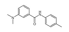 Benzamide, 3-(dimethylamino)-N-(4-methylphenyl)- (9CI) structure