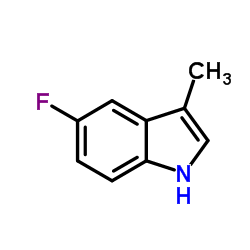 5-Fluoro-3-methylindole structure