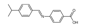 4-(4-isopropyl-benzylidenamino)-benzoic acid Structure