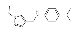 [(1-ethylpyrazol-4-yl)methyl](4-isopropylphenyl)amine结构式