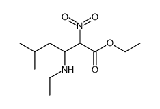 3-ethylamino-5-methyl-2-nitro-hexanoic acid ethyl ester Structure