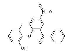 (2-(2-hydroxy-6-methylphenoxy)-5-nitrophenyl)(phenyl)methanone Structure