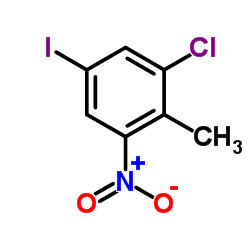 1-Chloro-5-iodo-2-methyl-3-nitrobenzene结构式