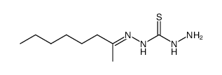 Methyl-hexyl-keton-monothiocarbohydrazon Structure