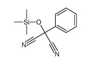 2-phenyl-2-trimethylsilyloxypropanedinitrile Structure