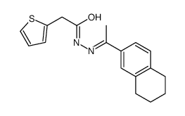 N-[1-(5,6,7,8-tetrahydronaphthalen-2-yl)ethylideneamino]-2-thiophen-2-ylacetamide Structure