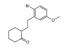 2-[2-(2-bromo-5-methoxyphenyl)ethyl]cyclohexanone结构式