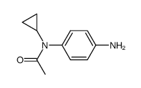 N-(4-aminophenyl)-N-cyclopropylacetamide结构式