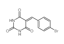 5-[(4-bromophenyl)methylidene]-1,3-diazinane-2,4,6-trione Structure