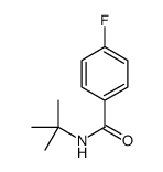 N-叔丁基-4-氟苯甲酰胺结构式