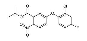 propan-2-yl 5-(2-chloro-4-fluorophenoxy)-2-nitrobenzoate结构式