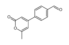 4-(2-methyl-6-oxopyran-4-yl)benzaldehyde Structure
