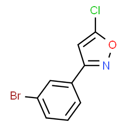 3-[(3-BROMOPHENYL)-5-CHLOROPHENYL]ISOXAZOLE结构式