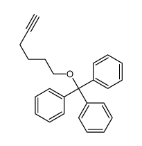 [hex-5-ynoxy(diphenyl)methyl]benzene Structure