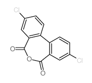 3,9-dichlorobenzo[d][2]benzoxepine-5,7-dione结构式