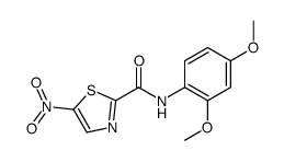 N-(2,4-Dimethoxyphenyl)-5-nitro-1,3-thiazole-2-carboxamide结构式