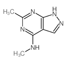 N,3-dimethyl-2,4,8,9-tetrazabicyclo[4.3.0]nona-2,4,7,10-tetraen-5-amine结构式