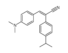 (Z)-3-[4-(dimethylamino)phenyl]-2-(4-propan-2-ylphenyl)prop-2-enenitrile Structure