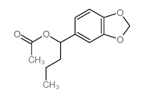 1-benzo[1,3]dioxol-5-ylbutyl acetate结构式