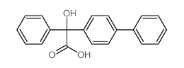 2-hydroxy-2-phenyl-2-(4-phenylphenyl)acetic acid structure