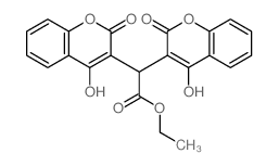 Ethyl Biscoumacetate Structure