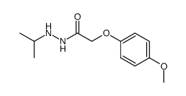 (4-Methoxy-phenoxy)-acetic acid N'-isopropyl-hydrazide Structure