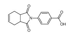 4-(1,3-dioxo-3a,4,7,7a-tetrahydroisoindol-2-yl)benzoic acid结构式