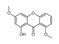 1-hydroxy-3,8-dimethoxyxanthen-9-one结构式