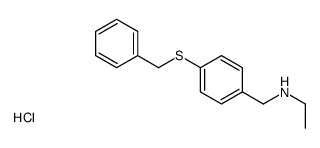 N-[(4-benzylsulfanylphenyl)methyl]ethanamine,hydrochloride Structure