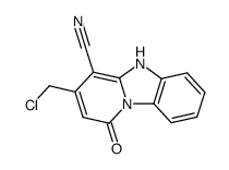 3-chloromethyl-1,5-dihydro-1-oxopyrido[1,2-a]benzimidazole-4-carbonitrile Structure