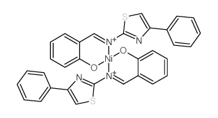 nickel; (6Z)-6-[[(4-phenyl-1,3-thiazol-2-yl)amino]methylidene]cyclohexa-2,4-dien-1-one Structure