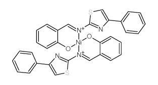 nickel; (6Z)-6-[[(4-phenyl-1,3-thiazol-2-yl)amino]methylidene]cyclohexa-2,4-dien-1-one structure