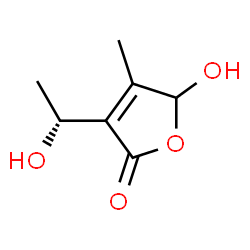 2(5H)-Furanone, 5-hydroxy-3-[(1R)-1-hydroxyethyl]-4-methyl- (9CI) structure