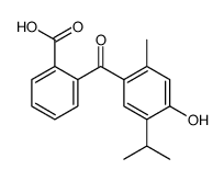 2-(4-hydroxy-2-methyl-5-propan-2-ylbenzoyl)benzoic acid Structure