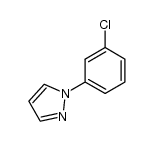 1-(3-chloro-phenyl)-1H-pyrazole结构式