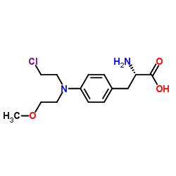 4-[(2-Chloroethyl)(2-methoxyethyl)amino]-L-phenylalanine Structure