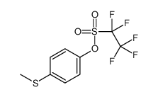 (4-methylsulfanylphenyl) 1,1,2,2,2-pentafluoroethanesulfonate结构式