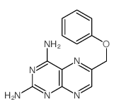 2,4-Pteridinediamine, 6-(phenoxymethyl)- structure