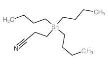 3-tributylstannylpropanenitrile结构式