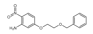 2-amino-1-nitro-4-(2-benzyloxyethoxy)benzene结构式