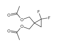 [1-(acetoxymethyl)-2,2-difluorocyclopropyl]methyl acetate结构式