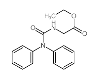 Glycine, N-[(diphenylamino)carbonyl]-,ethyl ester Structure