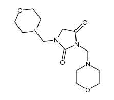 1,3-bis-morpholin-4-ylmethyl-imidazolidine-2,4-dione结构式