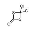 4,4-dichloro-1,3-dithietan-2-one结构式