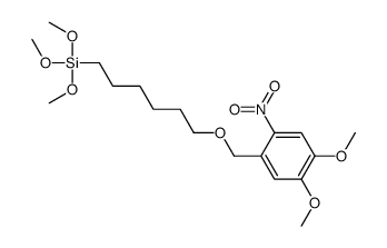 6-[(4,5-dimethoxy-2-nitrophenyl)methoxy]hexyl-trimethoxysilane结构式