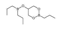 5-[(Dipropylboryl)oxy]-2-propyl-1,3,2-dioxaborinane结构式