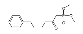 1-dimethoxyphosphoryl-6-phenylhexan-2-one结构式