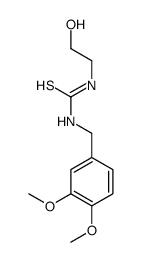 1-[(3,4-dimethoxyphenyl)methyl]-3-(2-hydroxyethyl)thiourea Structure