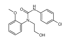 3-(4-chlorophenyl)-1-(2-hydroxyethyl)-1-(2-methoxyphenyl)urea结构式